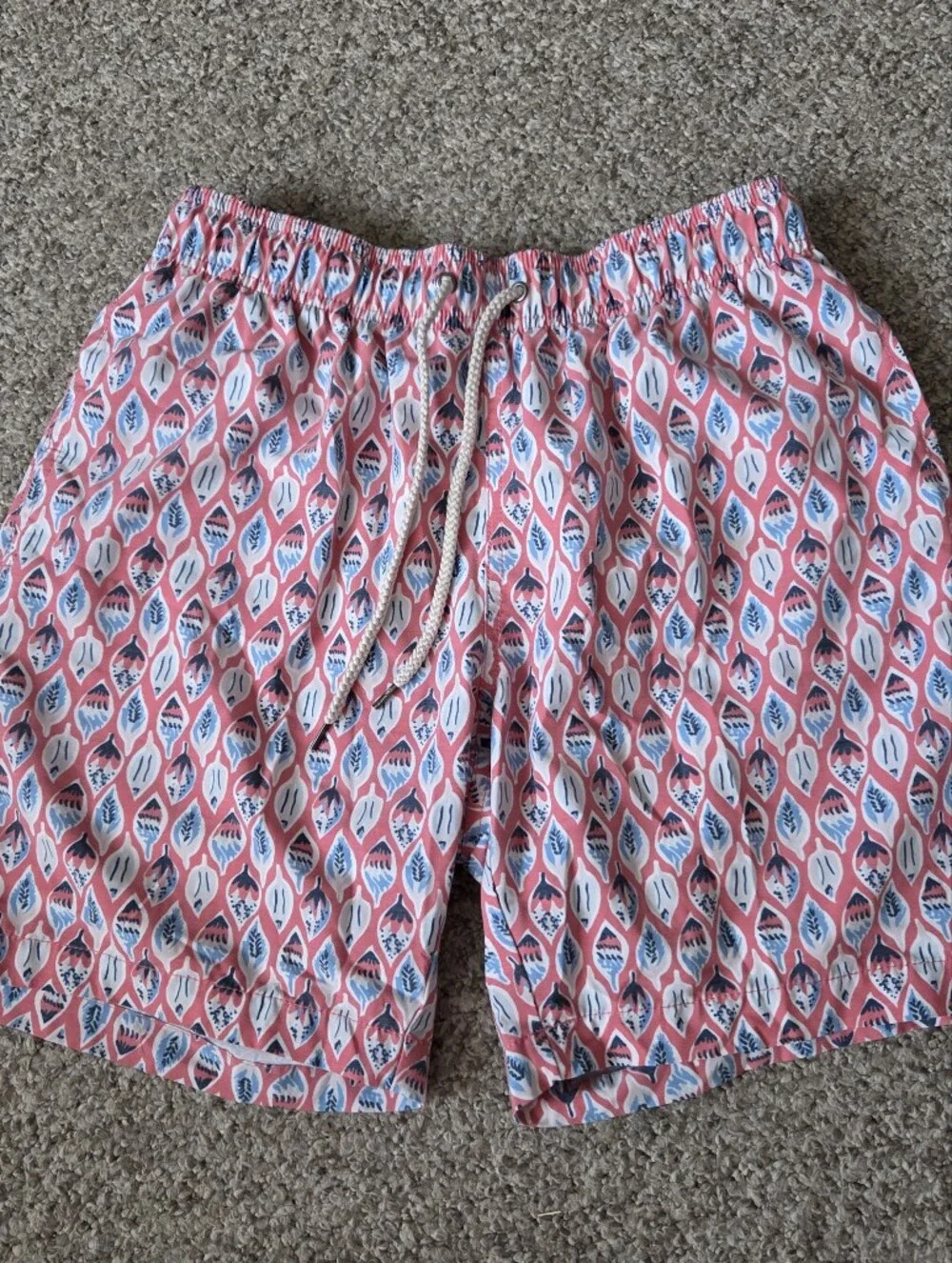 Faherty Men’s Pink‎ Patterned Cotton Shorts